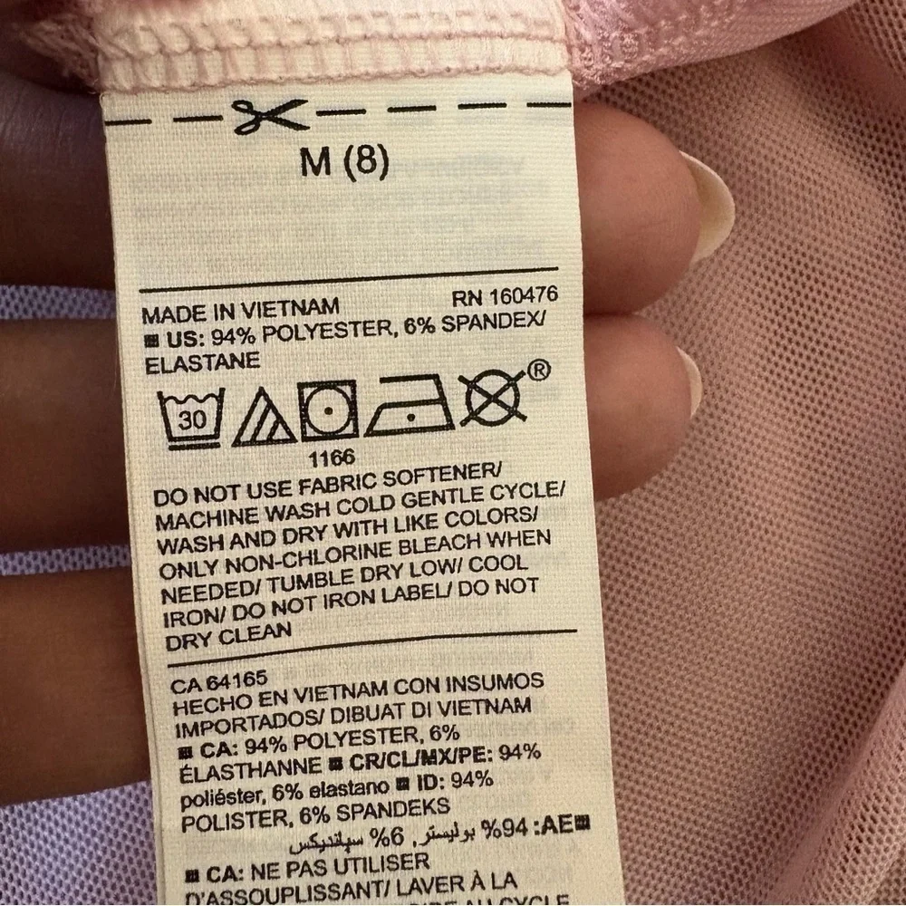 NWOT Girls Old Navy Active Leotard Mesh Skirt Coord Set Pink 8 Ballet Dance Tutu